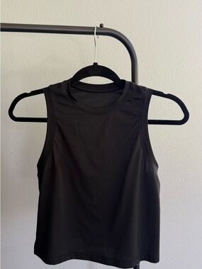 lululemon athletica Black Crewneck Tank Top